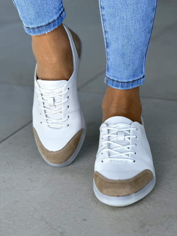 Bialo-bezowe-miekkie-trampki-damskie-skorzane