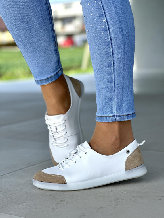 Bialo-bezowe-miekkie-trampki-damskie-skorzane