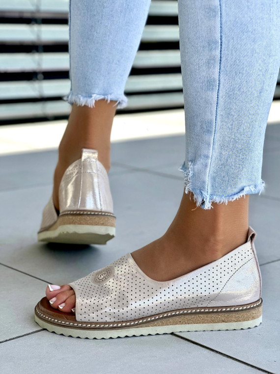 Rozowozlote-sandaly-damskie-skorzane