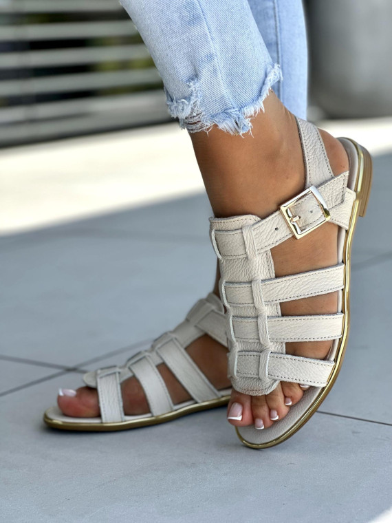 Bezowe-sandały-damskie-Oleksy-skora-naturalna