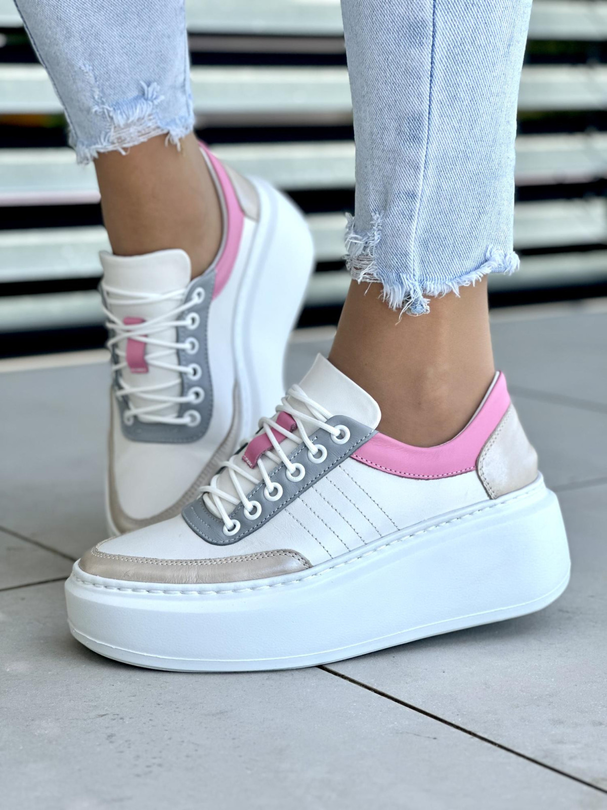 Wielokolorowe-trampki-damskie-Oleksy-skora-naturalna