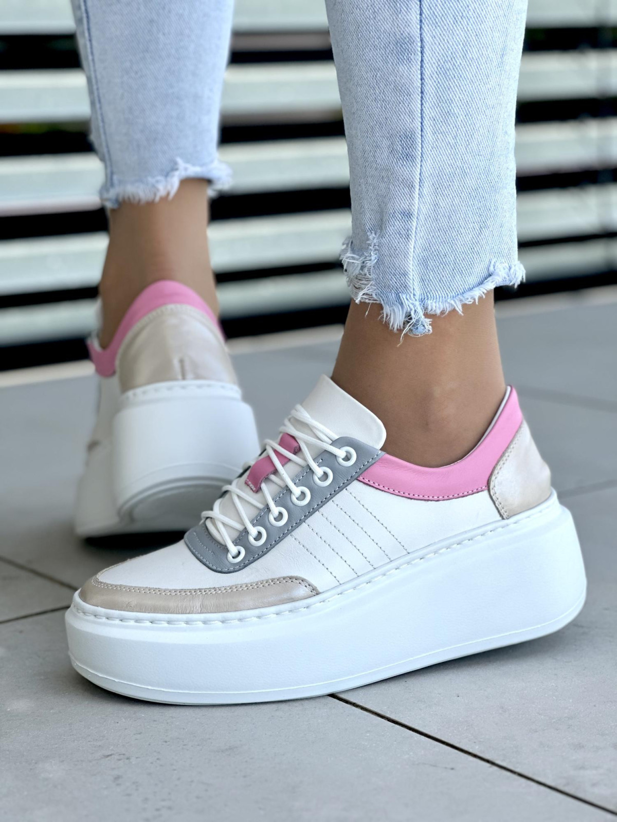 Wielokolorowe-trampki-damskie-Oleksy-skora-naturalna