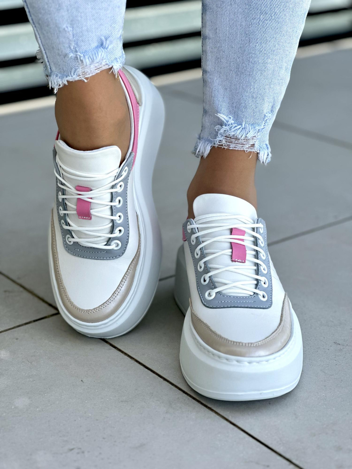 Wielokolorowe-trampki-damskie-Oleksy-skora-naturalna