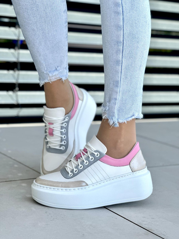 Wielokolorowe-trampki-damskie-Oleksy-skora-naturalna