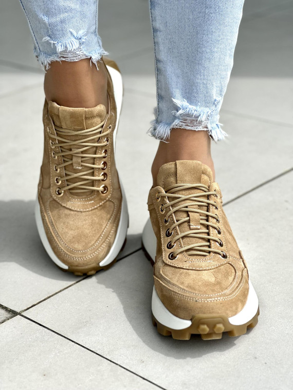 Bezowe-sneakersy-damskie-skorzane-OLEKSY-polskiej-produkcji