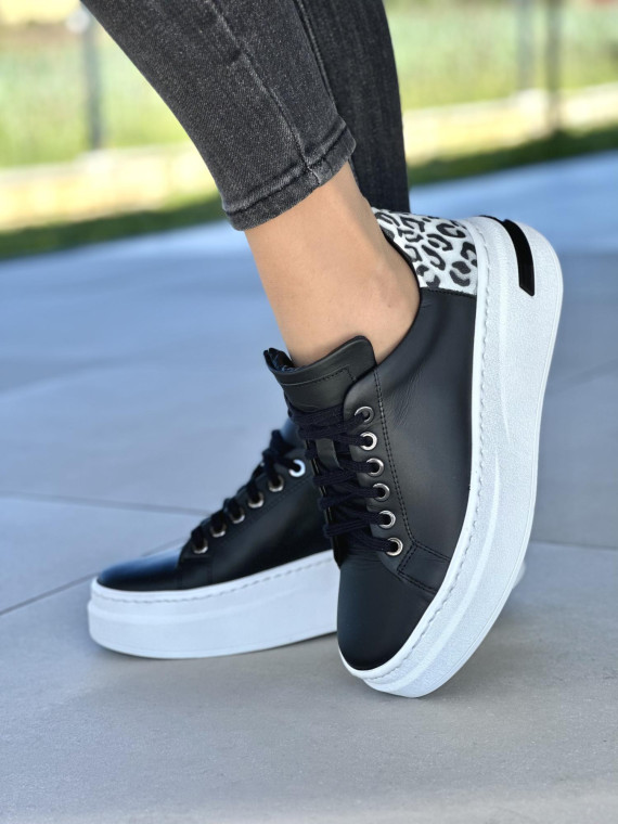 Czarne-trampki-damskie-skorzane-OLEKSY-polskiej-produkcji-na-grubej-podeszie