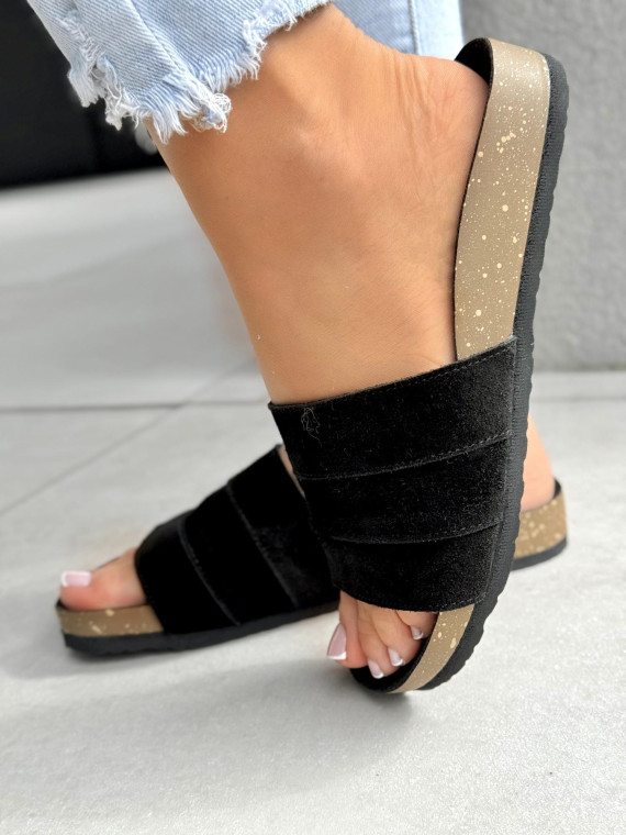 Klapki damskie OLEKSY ze skóry naturalnej Polskiej produkcji