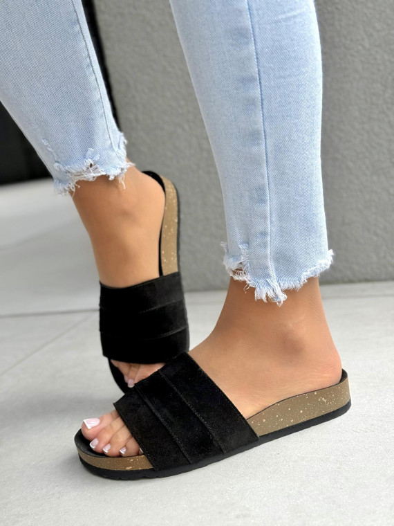 Klapki damskie OLEKSY ze skóry naturalnej Polskiej produkcji