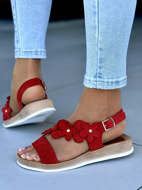 Czerwone-sandaly-damskie-skorzane-OLEKSY-polskiej-produkcji