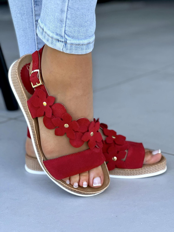 Czerwone-sandaly-damskie-skorzane-OLEKSY-polskiej-produkcji