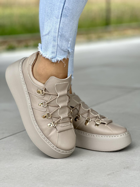 Bezowe-trampki-damskie-skorzane-OLEKSY-polskiej-produkcji