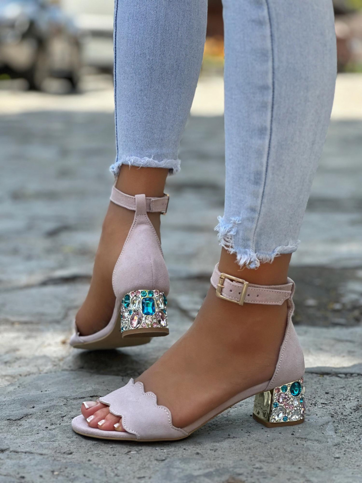 Piękne sandały damskie OLEKSY polskiej produkcji ze skóry naturalnej