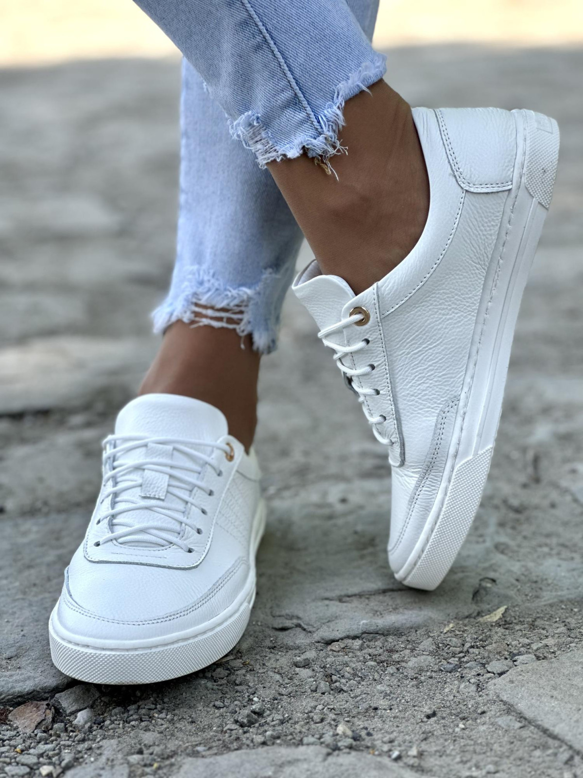 Trampki damskie skórzane OLEKSY polskiej produkcji