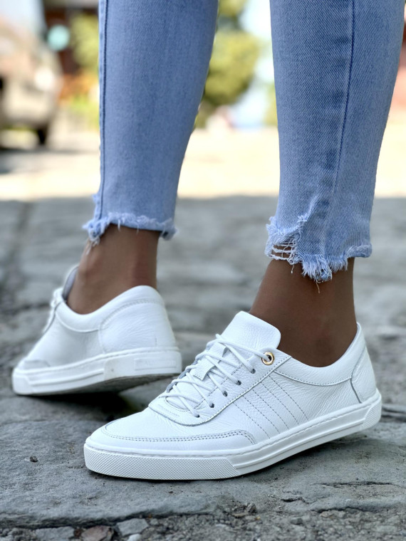 Trampki damskie skórzane OLEKSY polskiej produkcji