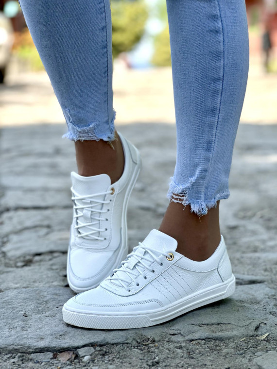 Trampki damskie skórzane OLEKSY polskiej produkcji