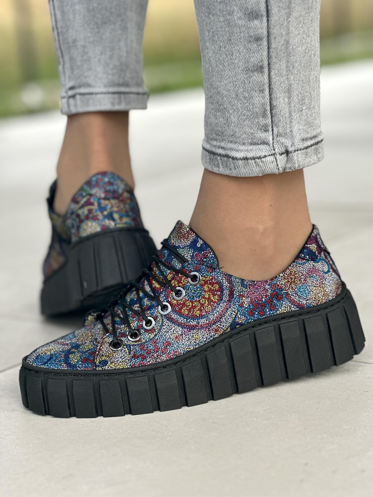 Trampki damskie skórzane OLEKSY polskiej produkcji