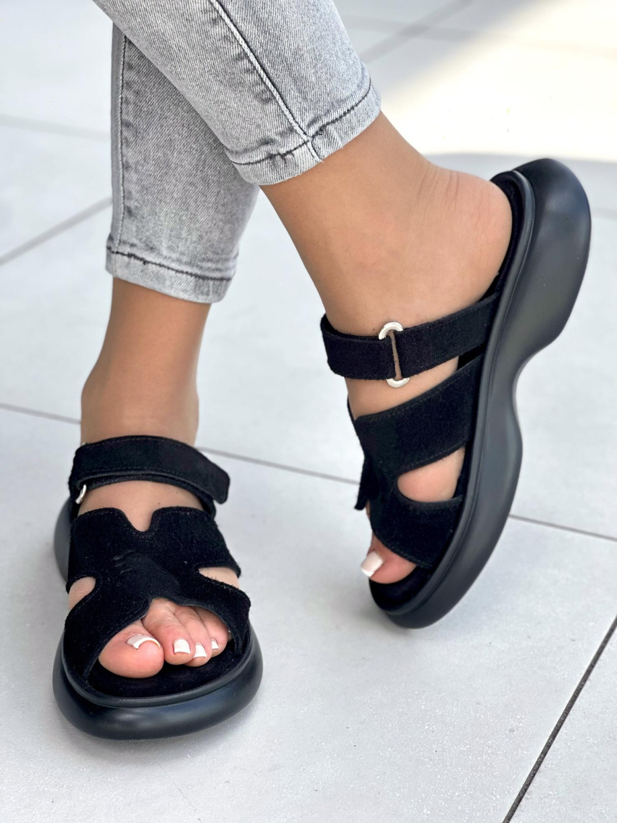 Klapki damskie ze skóry naturalnej OLEKSY polskiej produkcji