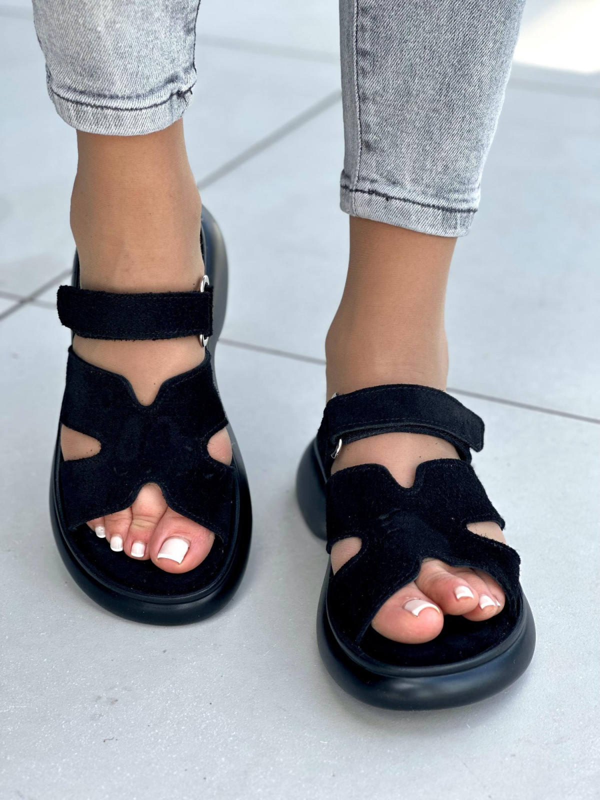 Klapki damskie ze skóry naturalnej OLEKSY polskiej produkcji