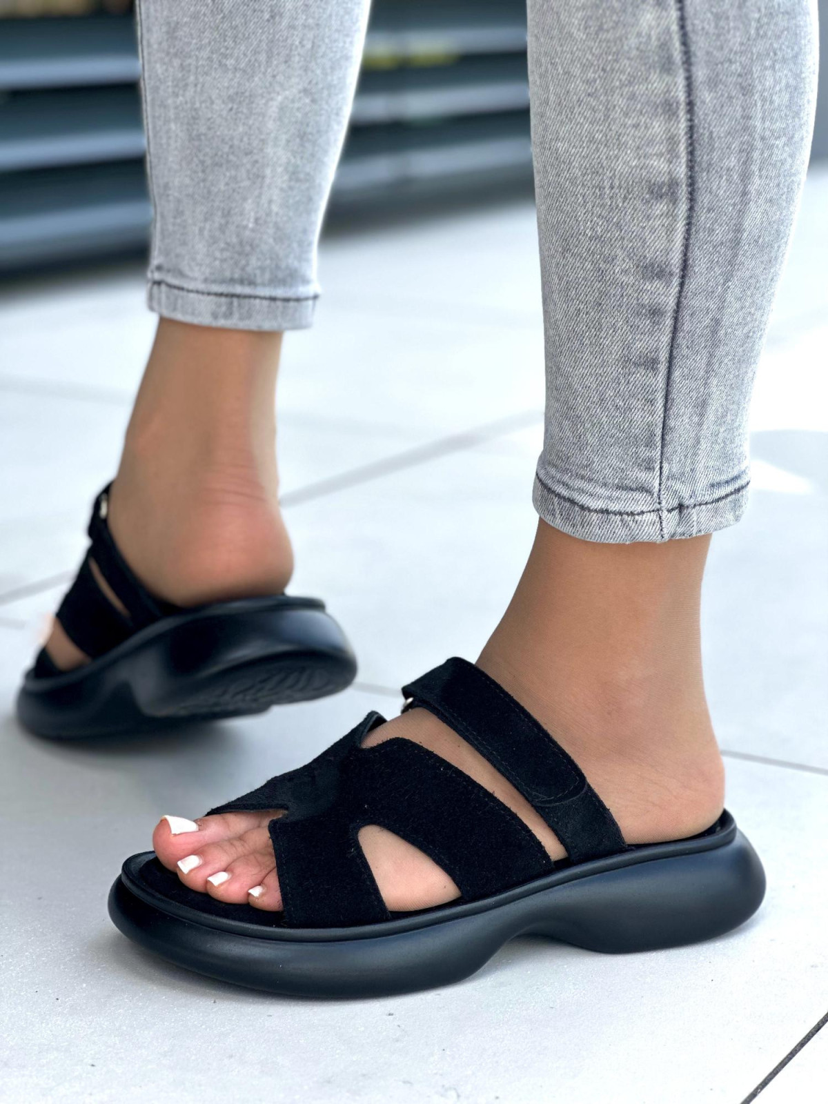 Klapki damskie ze skóry naturalnej OLEKSY polskiej produkcji