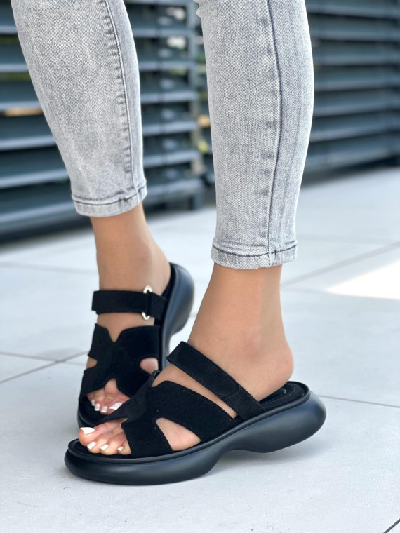 Klapki damskie ze skóry naturalnej OLEKSY polskiej produkcji