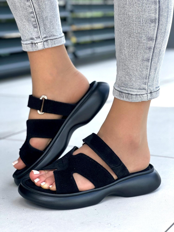 Klapki damskie ze skóry naturalnej OLEKSY polskiej produkcji