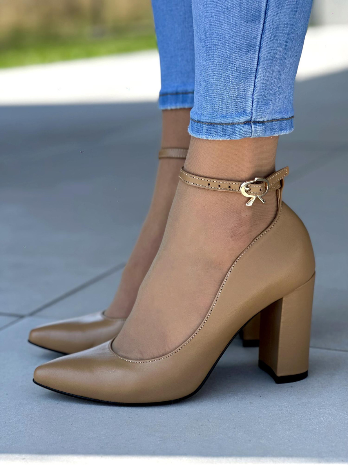 Eleganckie skórzane czółenka damskie OLEKSY Polskiej produkcji