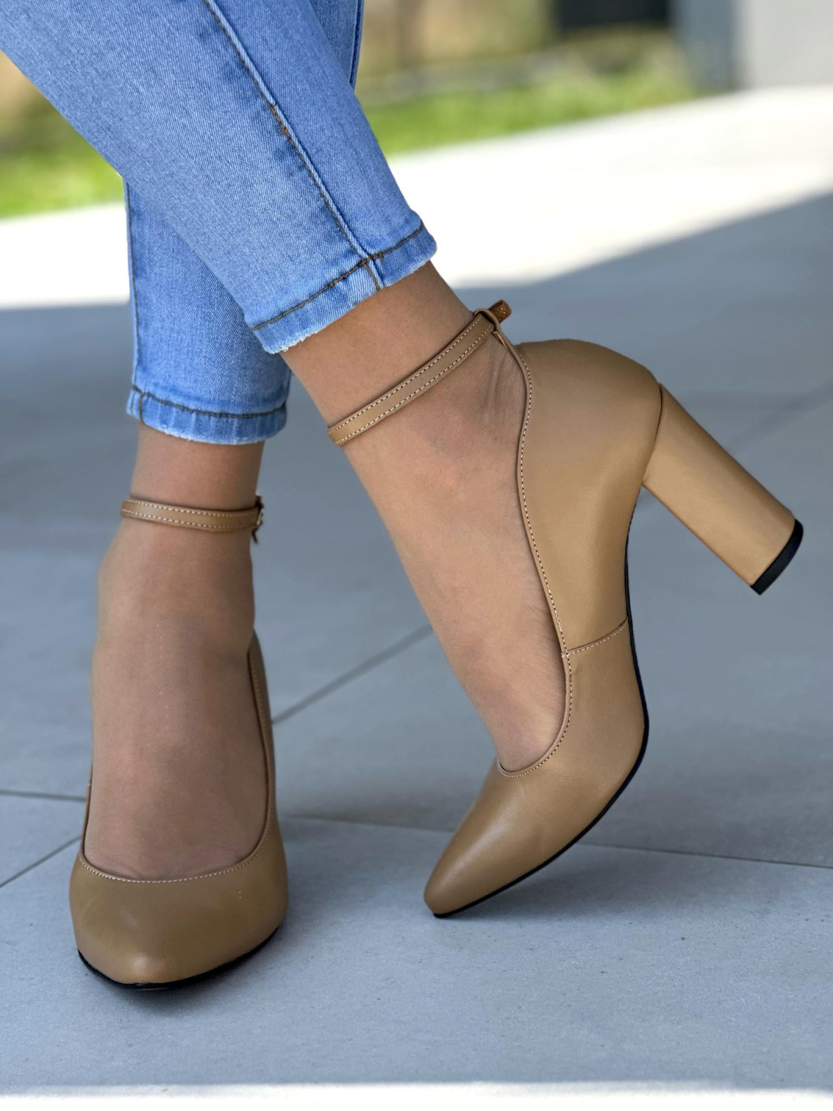 Eleganckie skórzane czółenka damskie OLEKSY Polskiej produkcji