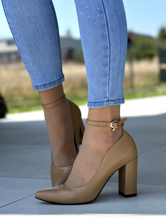 Eleganckie skórzane czółenka damskie OLEKSY Polskiej produkcji