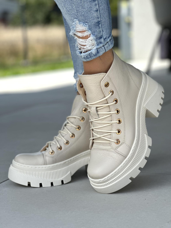 Stylowe i funkcjonalne trapery damskie skórzane OLEKSY Polskiej produkcji