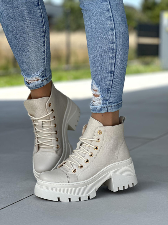 Stylowe i funkcjonalne trapery damskie skórzane OLEKSY Polskiej produkcji