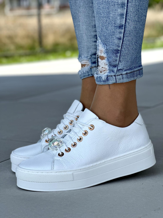 Nowoczesne i eleganckie sneakersy od polskiej marki OLEKSY ze skóry naturalnej