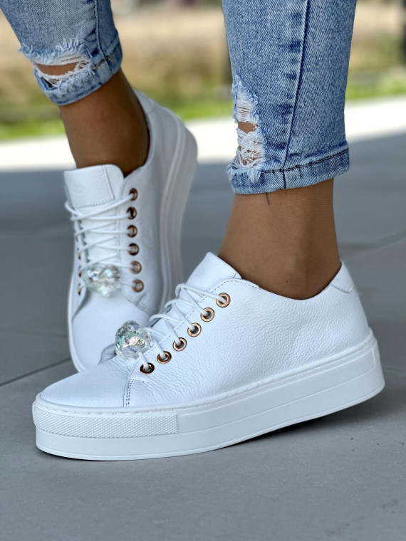 Nowoczesne i eleganckie sneakersy od polskiej marki OLEKSY ze skóry naturalnej