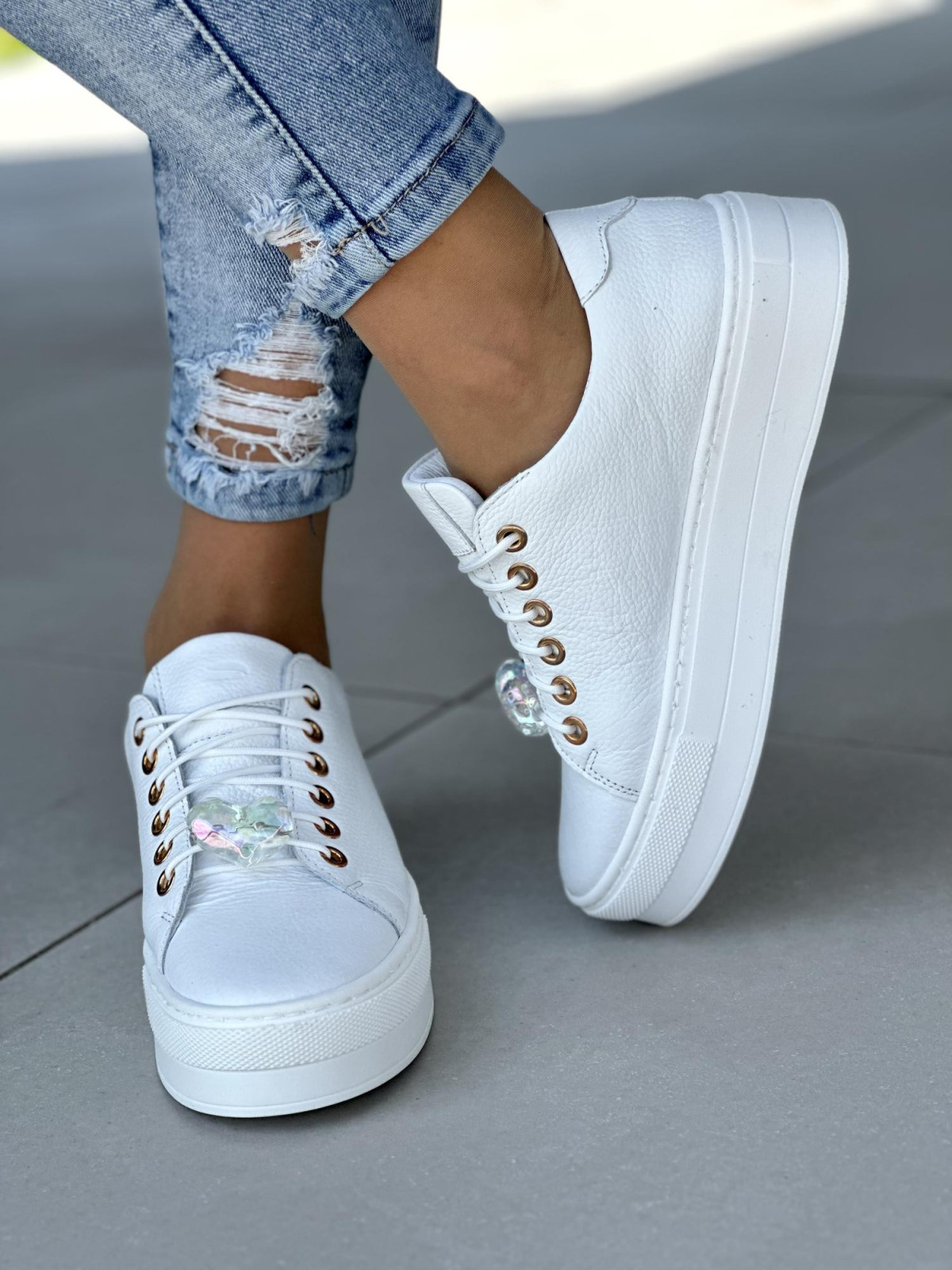 Nowoczesne i eleganckie sneakersy od polskiej marki OLEKSY ze skóry naturalnej