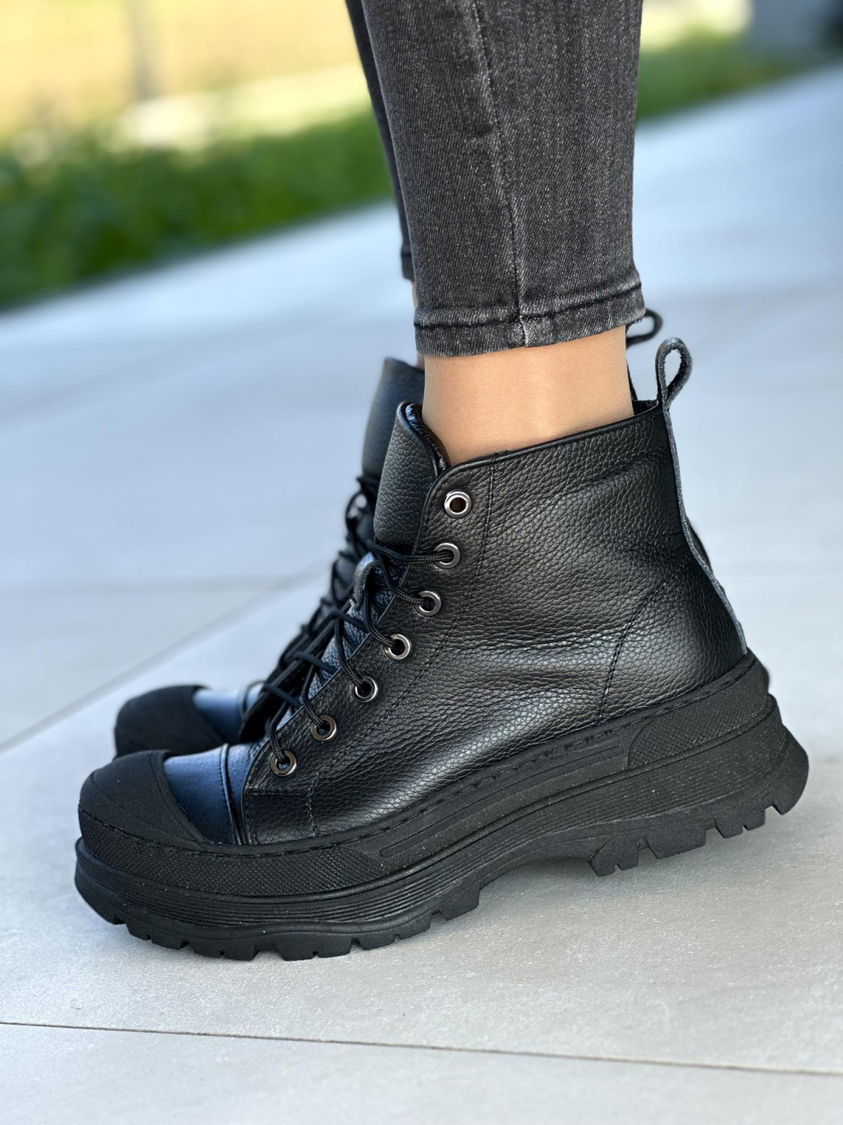 Nowoczesne, skórzane botki OLEKSY Polskiej produkcji