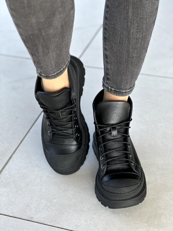 Nowoczesne, skórzane botki OLEKSY Polskiej produkcji