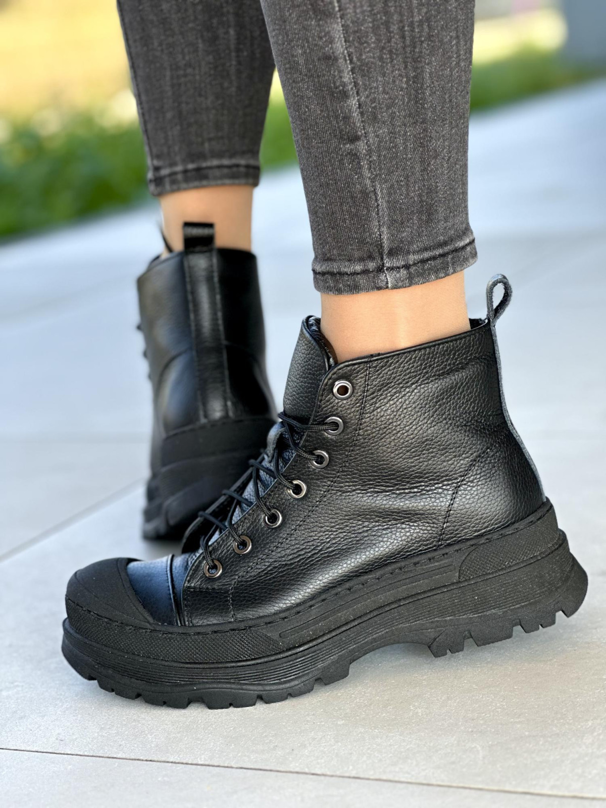 Nowoczesne, skórzane botki OLEKSY Polskiej produkcji