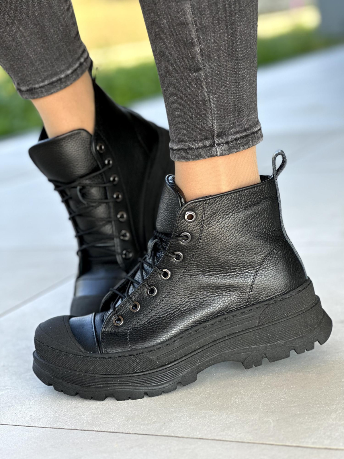 Nowoczesne, skórzane botki OLEKSY Polskiej produkcji