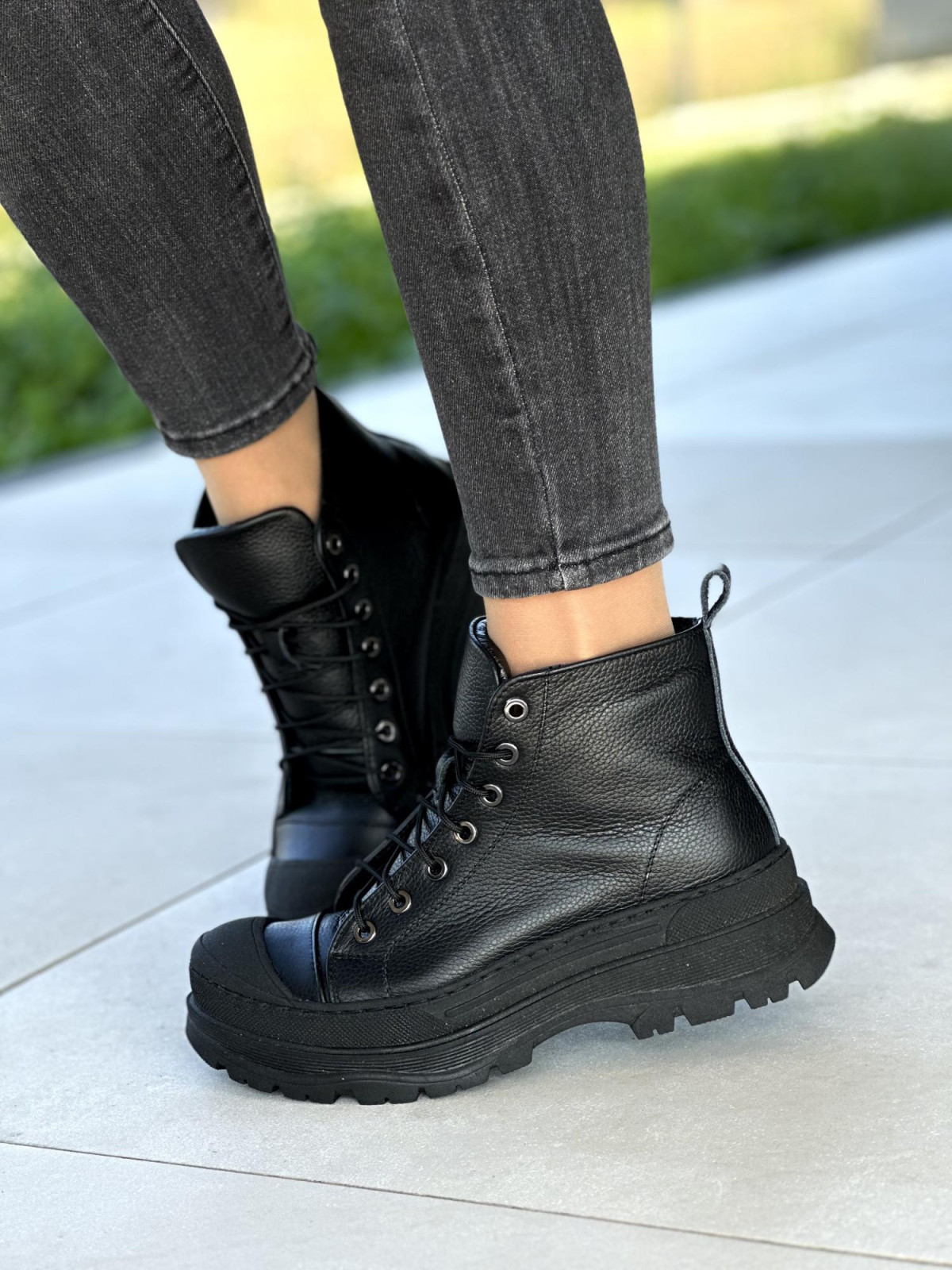 Nowoczesne, skórzane botki OLEKSY Polskiej produkcji