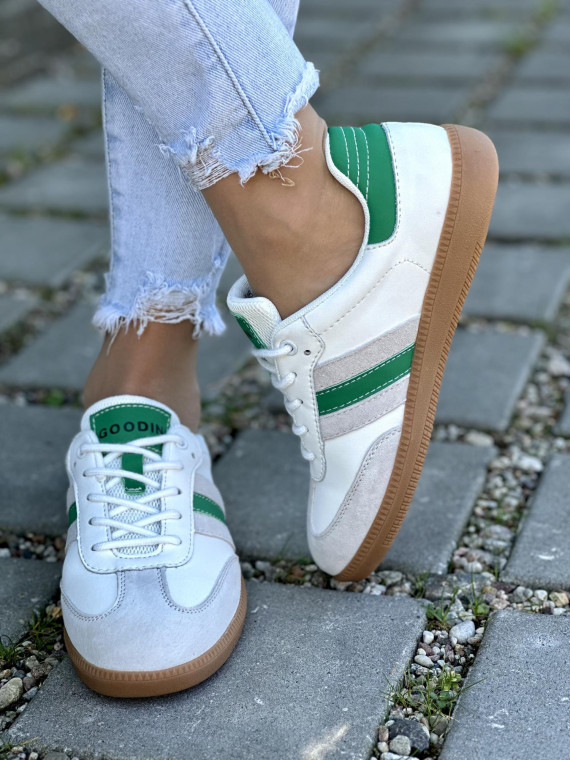 Stylowe trampki wykonane z wysokiej jakości skóry naturalnej