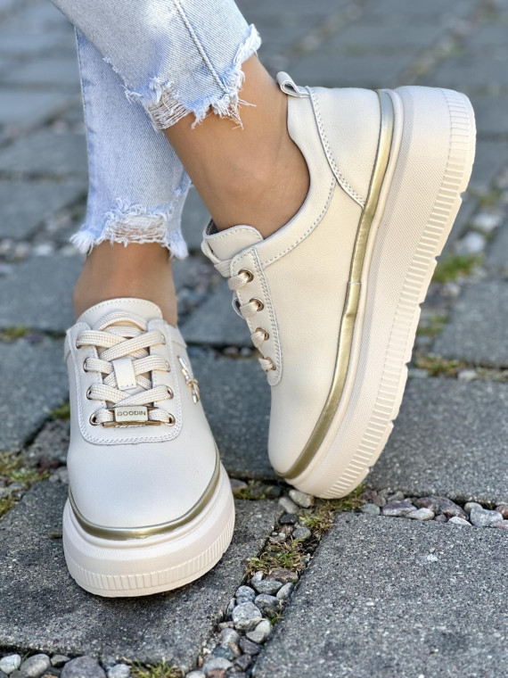 Stylowe sneakersy wykonane z najwyższej jakości naturalnej skóry