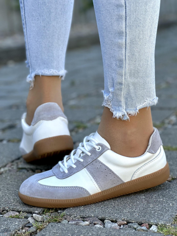 Nowoczesne trampki wykonane z najwyższej jakości naturalnej skóry