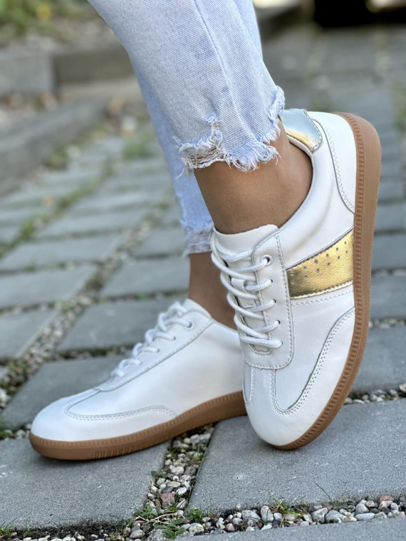 Stylowe Trampki ze Skóry Naturalnej