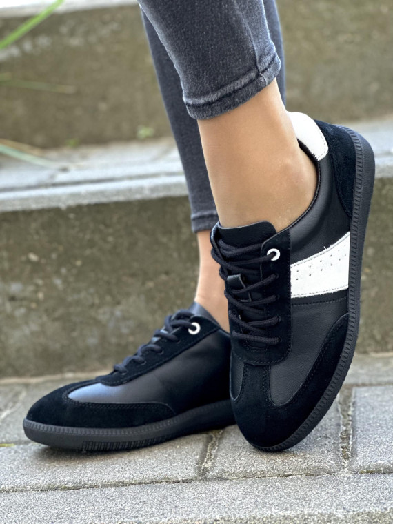 Stylowe trampki ze skóry naturalnej