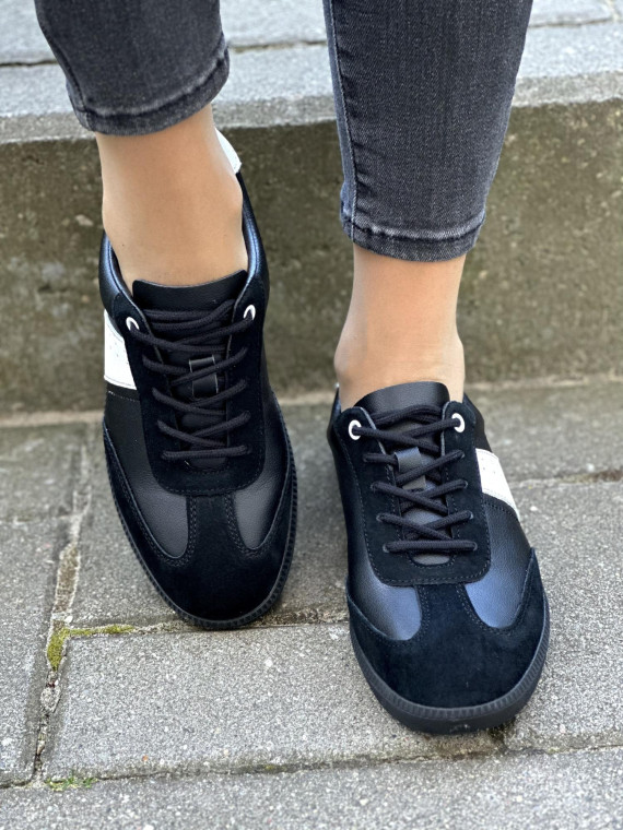 Stylowe trampki ze skóry naturalnej