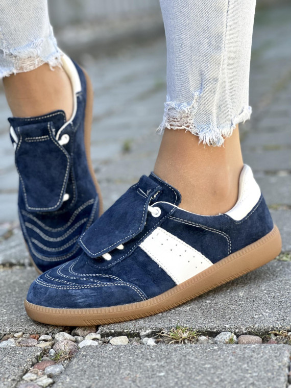 Stylowe Trampki ze Skóry Naturalnej