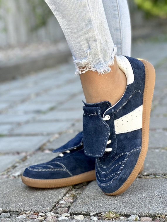 Stylowe Trampki ze Skóry Naturalnej