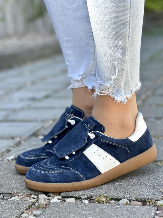 Stylowe Trampki ze Skóry Naturalnej