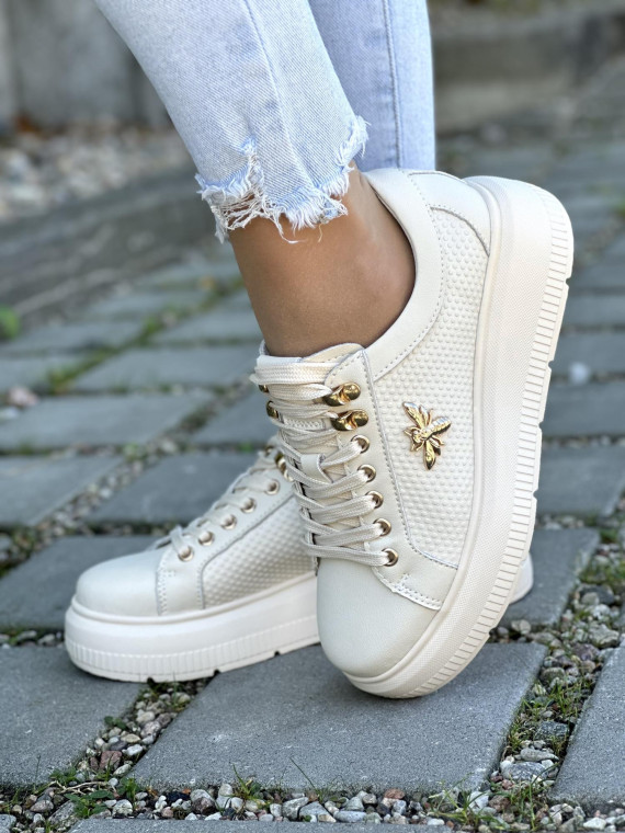 Eleganckie Trampki ze Skóry Naturalnej