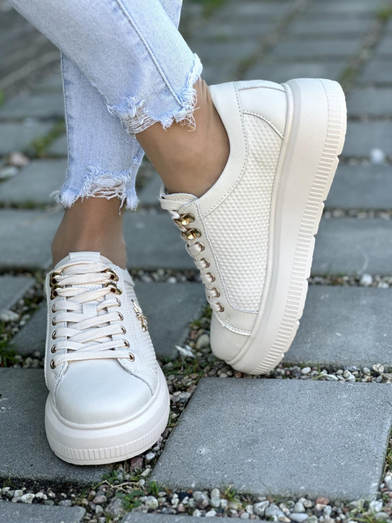 Eleganckie Trampki ze Skóry Naturalnej