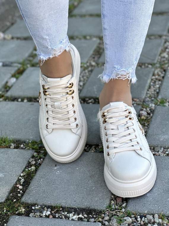 Eleganckie Trampki ze Skóry Naturalnej